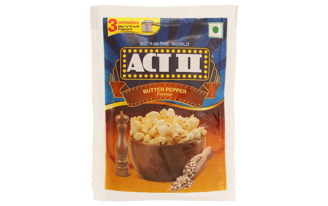 Act II Butter Pepper Flavour Popcorn   Pack  70 grams